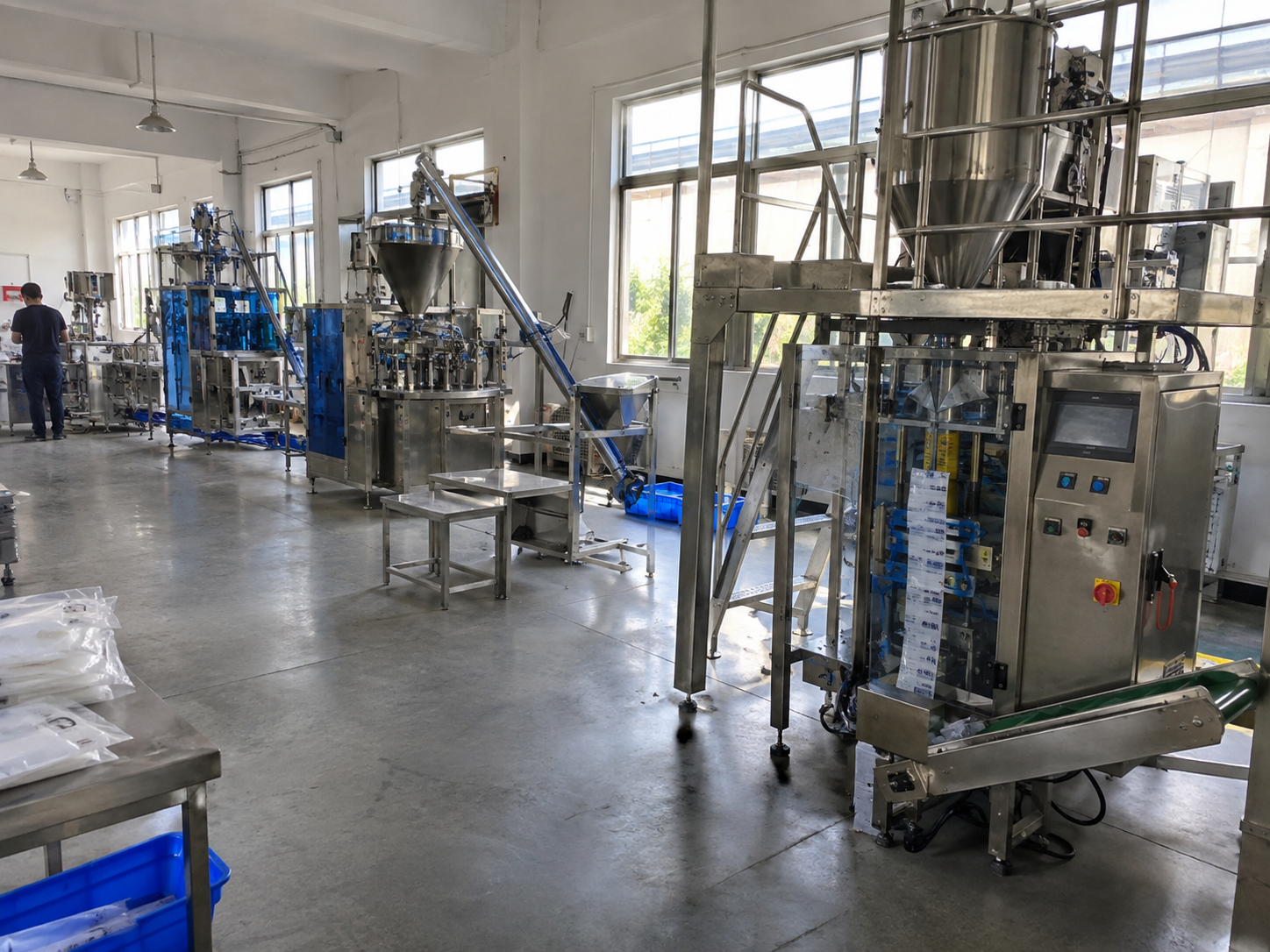 AI-generated illustrative factory scene, not an actual Lantu photograph